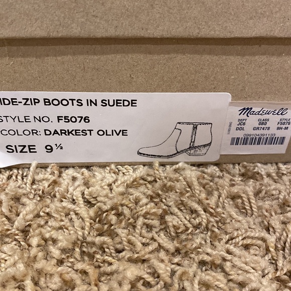 Madewell Janice suede Boots size 9.5 - Picture 7 of 7